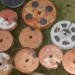 rostige Spulen, Filmschäden, Metallspulen, Filmarchiv, Plastikspulen, Filmerhaltung